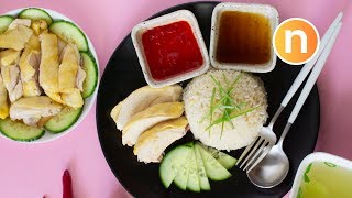 Hainanese Chicken Rice  Nasi Ayam Hainan  海南鸡饭 Nyonya Cooking [upl. by Niloc]