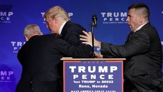 Donald Trump rushed off stage during rally in Nevada [upl. by Anitreb]