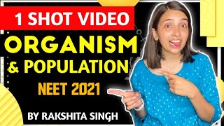 Organisms And population One Shot  Class 12th  NEET  Best Biology Crash Course  Rakshita Singh [upl. by Lawrence]