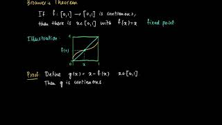 M 04 08 Brouwers Fixed Point Theorem [upl. by Arratahs]