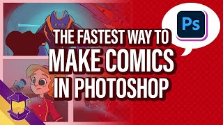 The Fastest Process for Making Comics in Photoshop [upl. by Ecnahc]