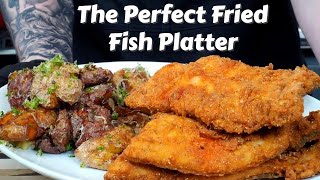 How To Fry Fish Like a Pro Plus My Favorite Potato Recipe Ever  Fathers Day Fish Fry [upl. by Lafleur]