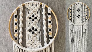 DIY Atrapasueños en MACRAME  paso a paso  DIY Macrame Dreamcatcher Tutorial [upl. by Pliner312]