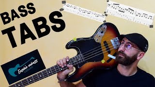 Iggy Pop The Passenger BASS COVER  PLAY ALONG TAB  SCORE [upl. by Aseret]