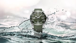 Longines  HydroConquest a new look in green [upl. by Ttelrahc]