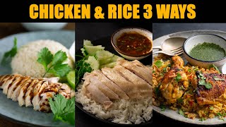 The 3 Asian Chicken Rice Recipes I LOVEHainanese amp Thai  CookWithMe  Marions Kitchen [upl. by Tj]