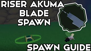 RISER AKUMA BLADE SPAWN LOCATION  Shindo Life Spawn Guide [upl. by Ordep]