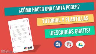 ✍ Cómo Hacer una CARTA PODER  Plantillas y Tutorial 2023 [upl. by Gennie]