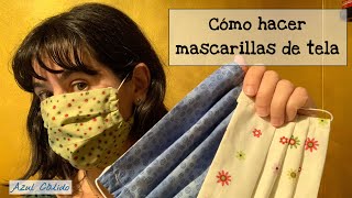 Mascarilla de tela paso a paso [upl. by Cirtap]