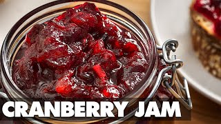 Cranberry Jam Recipe for Beginners How to make Cranberry Jam at Home [upl. by Cilka]