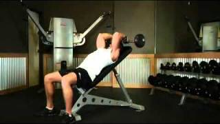 Triceps  Incline Barbell Triceps Extension Exercise Guide [upl. by Aynekat]