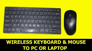 How to connect wireless keyboardmouse to your LAPTOP OR PCELECTRECA [upl. by Ruon329]