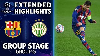 Barcelona vs Ferencváros Extended Highlights  UCL on CBS [upl. by Eiggam]