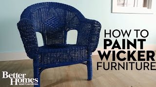 How to Paint Wicker Furniture [upl. by Berkly84]