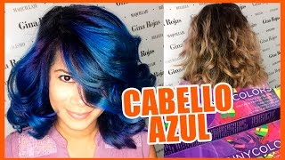 CABELLO AZUL FANTASÍA  Blue Hair Fantasy tutorial CabelloFantasia [upl. by Obadias]