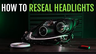 TRS Tips Resealing Headlights with OCI Butyl Rubber Glue [upl. by Zwiebel]