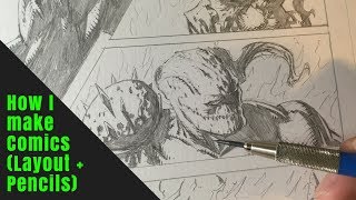 How I Make Comics Layout and Pencils [upl. by Name]