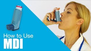 How to use Metered Dose Inhaler MDI [upl. by Iolande]