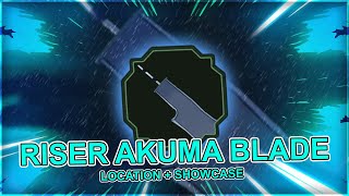 RISER AKUMA BLADE Spawn Location  Showcase  Shindo Life  Shindo Life Codes [upl. by Banquer]