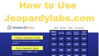 How to Use Jeopardylabscom [upl. by Soinski]