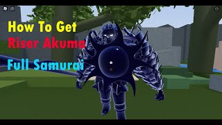 How To Get Riser Full SusanooSamurai  Showcase Shindo Life [upl. by Tammie28]