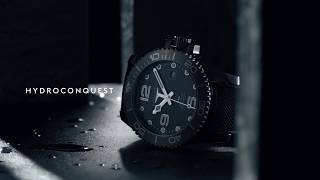 Longines allblack ceramic HydroConquest [upl. by Fiann731]