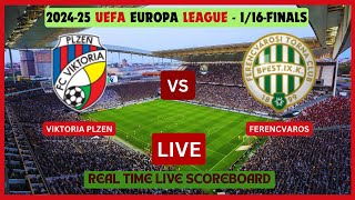 Viktoria Plzen Vs Ferencvaros LIVE Score UPDATE 202425 UEFA Europa League 116Finals Football [upl. by Gilcrest]