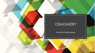 Lab Instrumentation Osmometry [upl. by Pavia832]