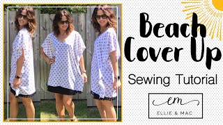 Cute And Easy Lets Sew This Super Trendy Beach Cover Up And Get Ready For That Beach Life [upl. by Ahsiek336]