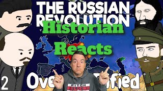 The Russian Revolution Part 2  Oversimplified  Historian Reaction [upl. by Nnalatsyrc]