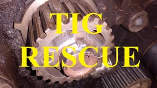 Tig Welding a Crankshaft Keyway Repair [upl. by Aura]