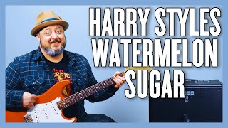 Harry Styles Watermelon Sugar Guitar Lesson  Tutorial [upl. by Erialc]