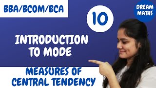 Introduction to ModeMeasures of central tendencyBuisness statistics [upl. by Ahsiloc]