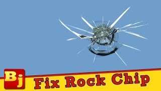 How to Repair a Rock Chip in a Windshield [upl. by Oiramed449]