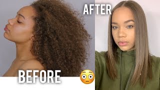 CURLY TO STRAIGHT No Frizz No Damage [upl. by Mariejeanne]