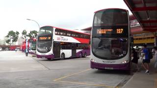 SBS Transit buses in Jurong East Singapore [upl. by Salene]