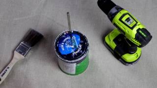 How To Stir Paint With A Drill  DIY Bunnings Warehouse [upl. by Nilats]