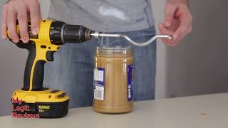 EASIEST WAY TO STIR NATURAL PEANUT BUTTER  Peanut Butter Power Mixer [upl. by Karoly356]