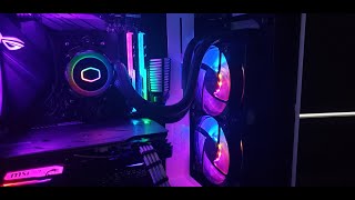 Installing and Testing Cooler Master ML240r liquid AIO [upl. by Heigho128]