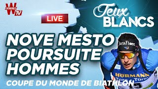 ❄ Poursuite Hommes en direct Nove Mesto  Jeux Blancs Biathlon [upl. by Werdnael386]