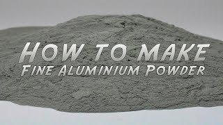 How to make fine Aluminium Powder [upl. by Nonek]