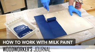 How to Apply Milk Paint  Painting Furniture [upl. by Amieva]