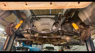 Maximum Motorsports K member install Fox Body Mustang [upl. by Retepnhoj]