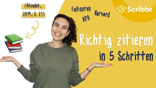 Richtig zitieren in 5 Schritten  Scribbr 🎓 [upl. by Broeder]