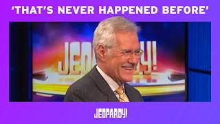 Jeopardy Contestant Interview Blooper  JEOPARDY [upl. by Merow]