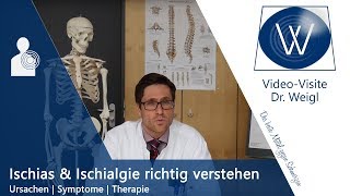 Ischias Ischiasnerv amp Ischiasschmerzen  Ursachen amp Therapie akuter Kreuzschmerzen Ischialgie [upl. by Anileme]