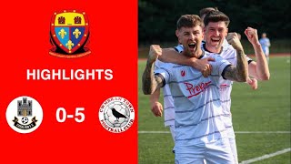 Caerleon 05 Cwmbrân Town  Gwent FA Senior cup  Quarter final highlights [upl. by Aihseuqram]