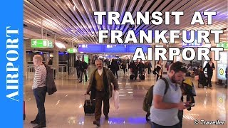 TRANSIT WALK AT FRANKFURT Airport FRA Terminal 1  Connection Flight Transfer Arriving amp Departing [upl. by Terrance]