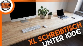 XL Schreibtisch für 100€ selber bauen  für Anfänger [upl. by Nnylirehs]