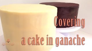 How to Cover a Cake in Ganache from Creative Cakes by Sharon [upl. by Dell]